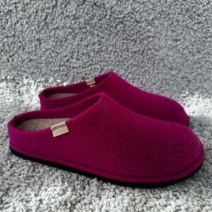 Sanita Pink Wool Slippers, Size 42